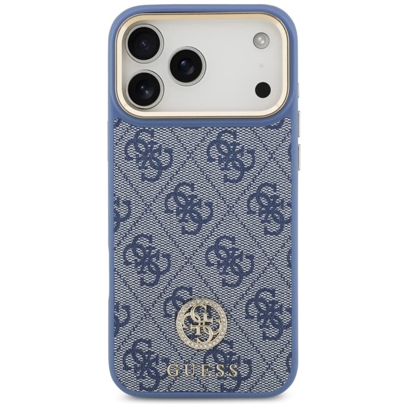 Guess 4G Strass Logo MagSafe - Case iPhone 17 Pro Max (Blue) 3