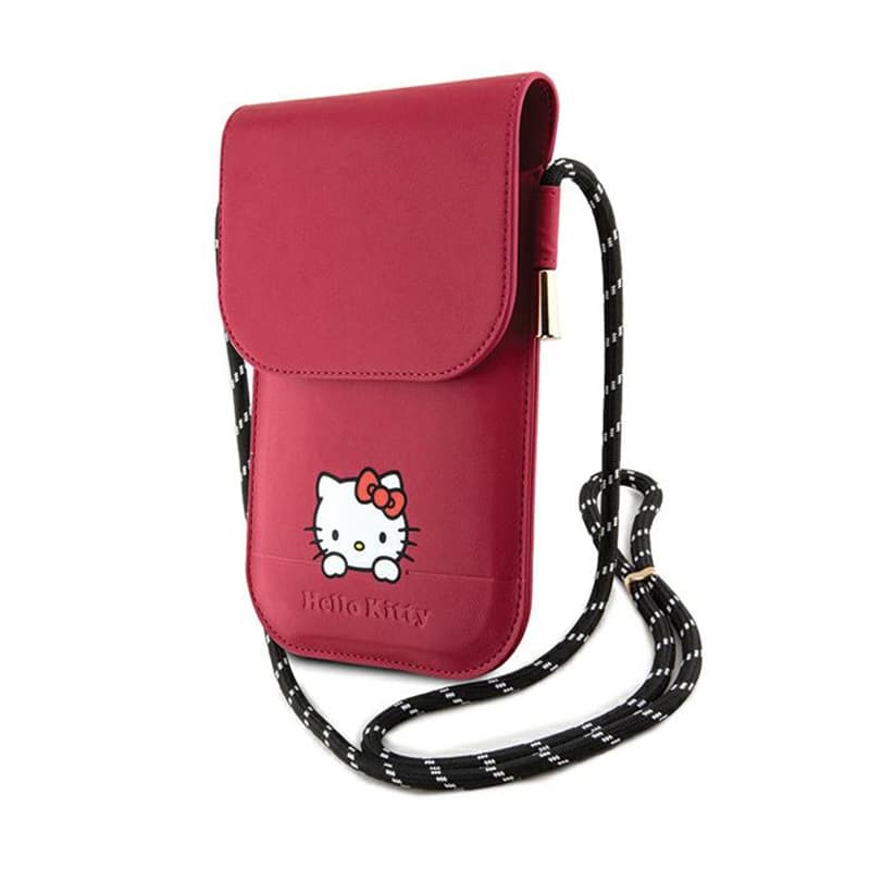 Hello Kitty Leather Daydreaming Cord - Phone crossbody bag (pink) 1