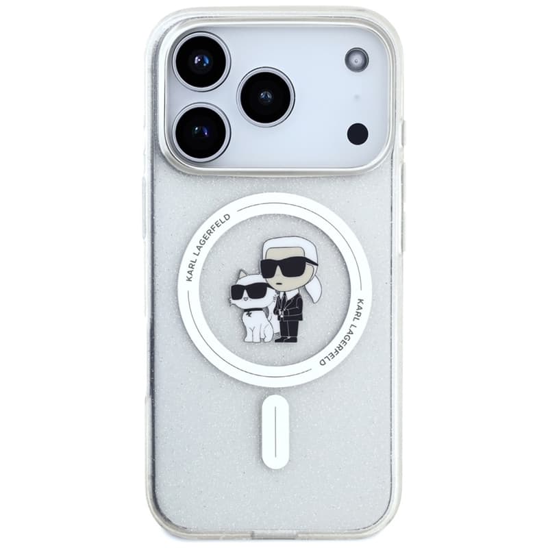 Karl Lagerfeld IML Karl Choupette Glitter MagSafe - Case for iPhone 17 Pro (transparent) 3