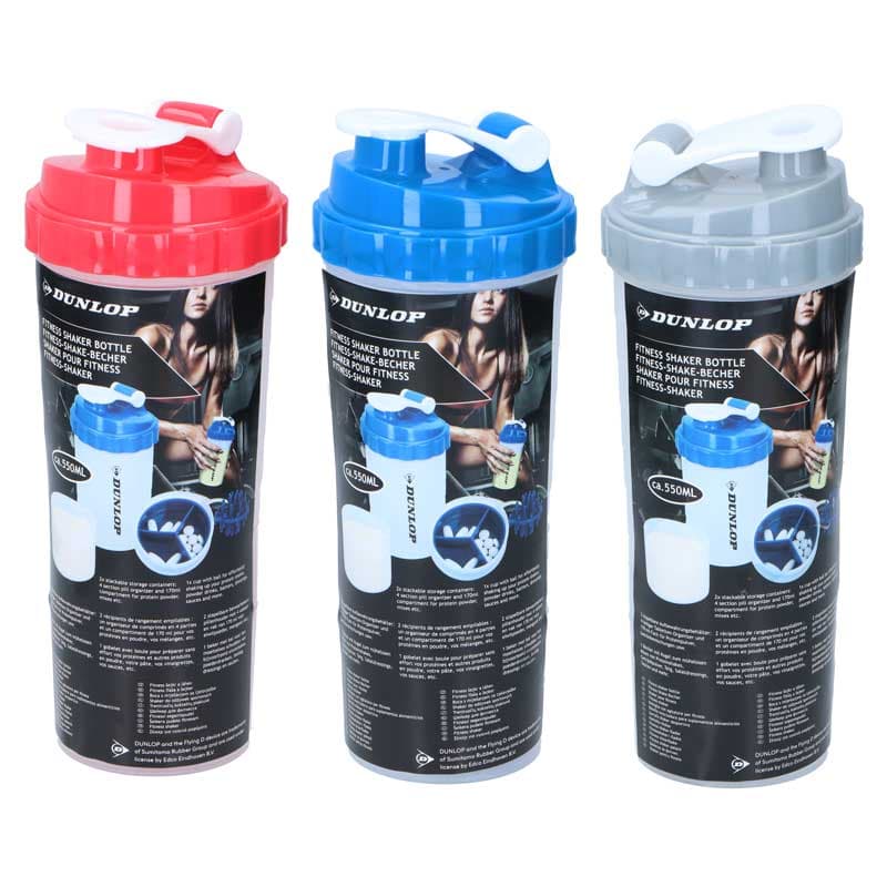 Dunlop - Sports shaker bottle with convenient closure 550 ml 2