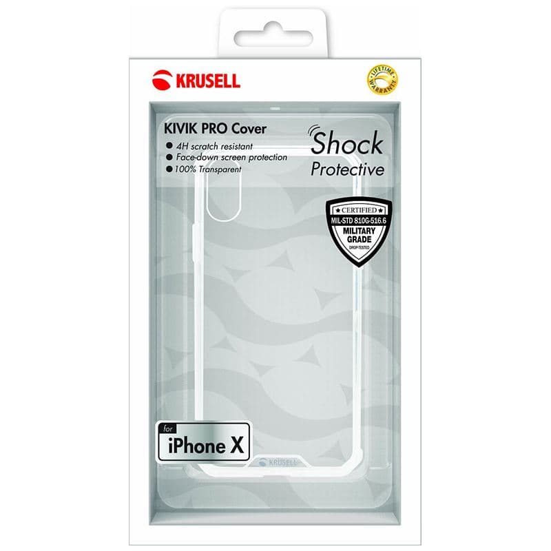 Krusell Kivik Pro Cover - Case for iPhone X (Transparent) 4