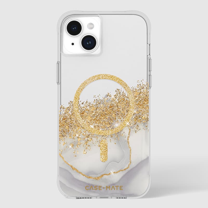 Case-Mate Karat MagSafe - Gold Decorated iPhone 15 Plus Case (Marble) 6