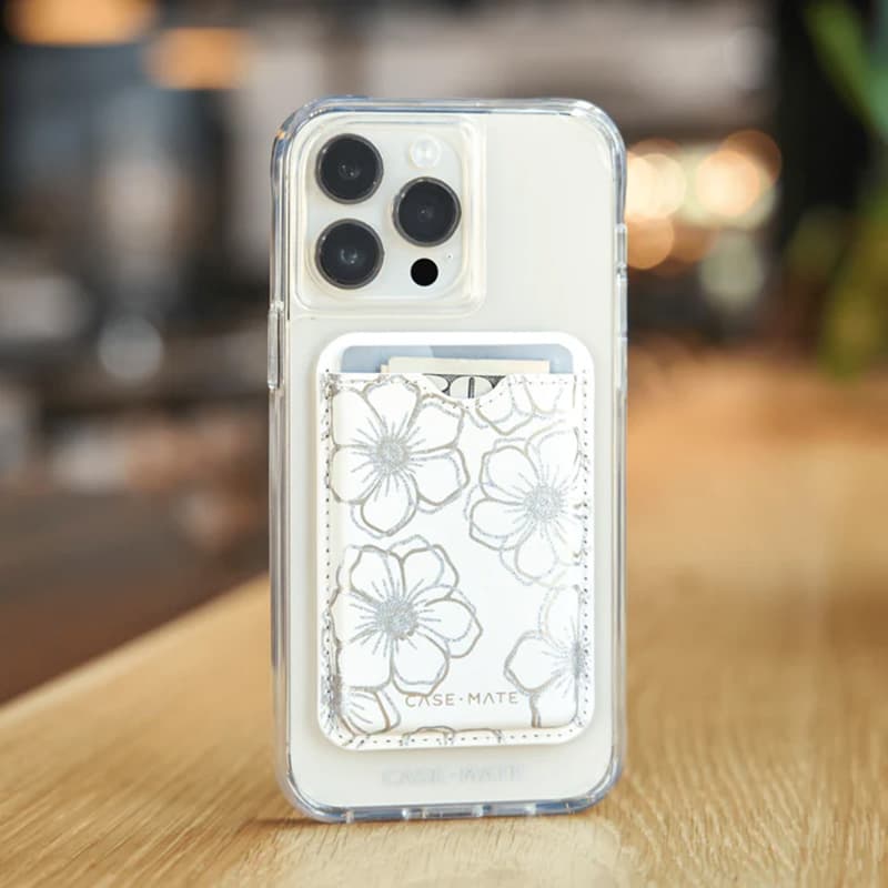Case-Mate Magnetic Card Holder MagSafe - Magnetic Wallet (Floral Gems) 2