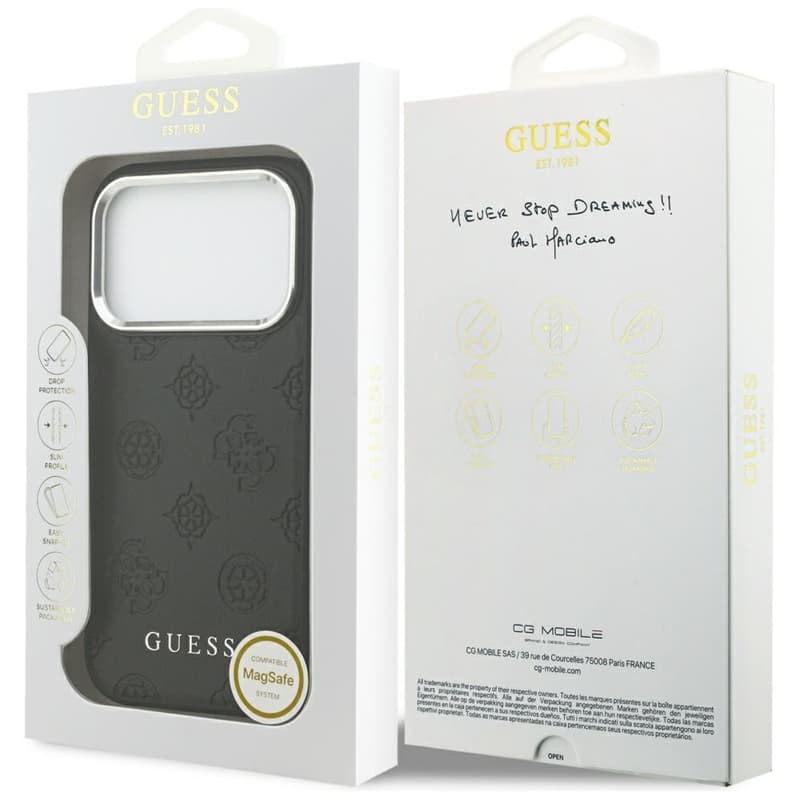 Guess Peony Hot Stamp Script MagSafe - Case iPhone 17 Pro (black) 8