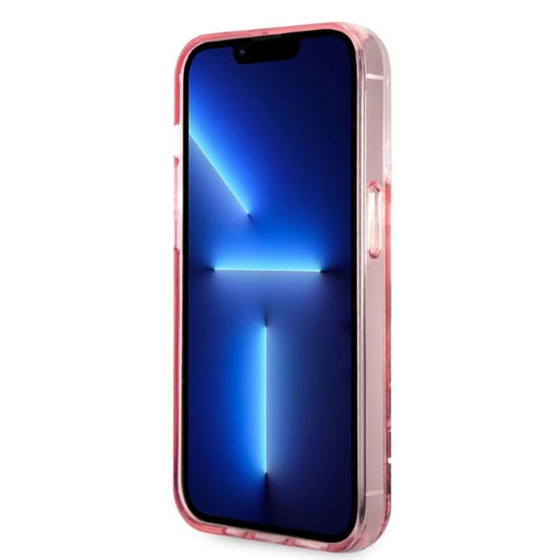 Karl Lagerfeld Liquid Glitter NFT Karl's Head - Case for iPhone 14 Pro (Pink) 5