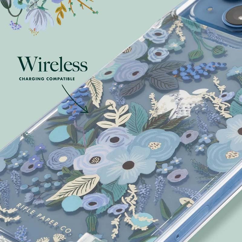 Rifle Paper Clear - Case for iPhone 14 Plus (Garden Party Blue) 8