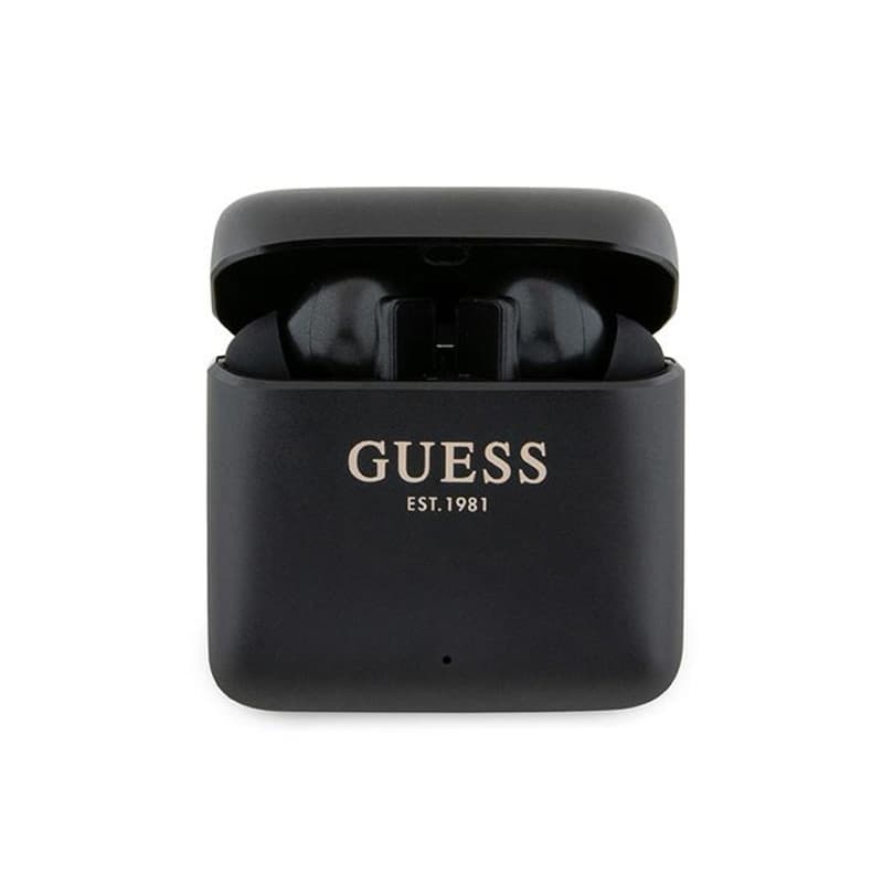 Guess Printed Logo - TWS Bluetooth headphones + charging case (black) 1