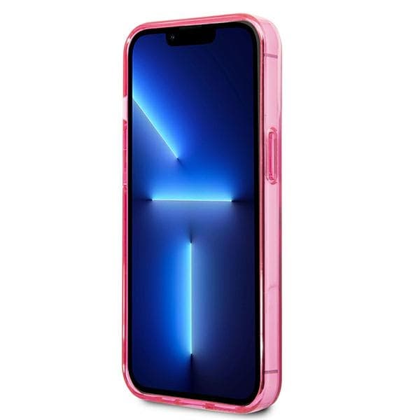 Karl Lagerfeld Gradient Ikonik Karl & Choupette - Case for iPhone 13 Pro (Pink) 5