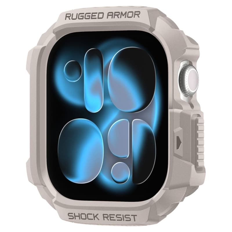 Spigen Rugged Armor V2 - Case for Apple Watch 10/11 42 mm (Dune Beige) 2
