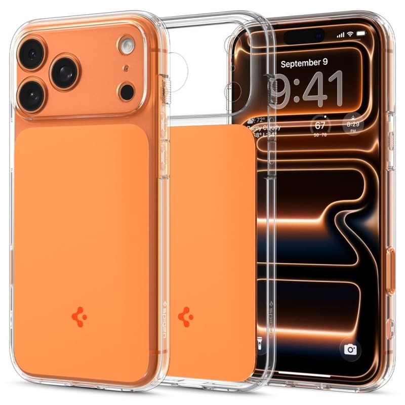 Spigen Ultra Hybrid T Mag MagSafe - Case for iPhone 17 Pro (Glossy Orange) 1