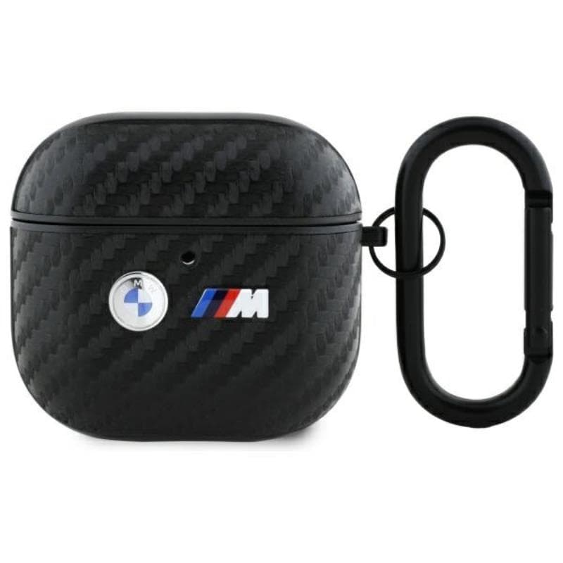 BMW Carbon Double Metal Logo - Case for AirPods 4 (black) 1
