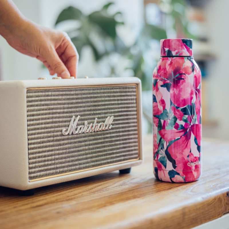 Quokka Solid - Stainless Steel Thermal Bottle 510 ml (Pink Bloom) 5