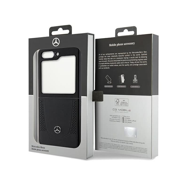 Mercedes Leather Urban Line - Samsung Z Flip 5 Case (black) 8