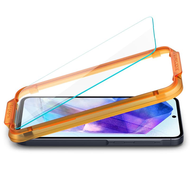 Spigen Alm Glas.TR 2-Pack - Tempered glass for Samsung Galaxy A55 5G (Transparent) 4