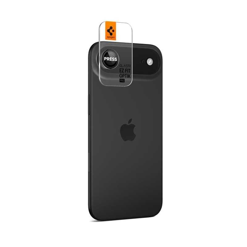 Spigen Optik Pro GLAS.TR EZ Fit Camera Protector 2-Pack - Lens Protector for iPhone Air (2 pcs) (Black) 6