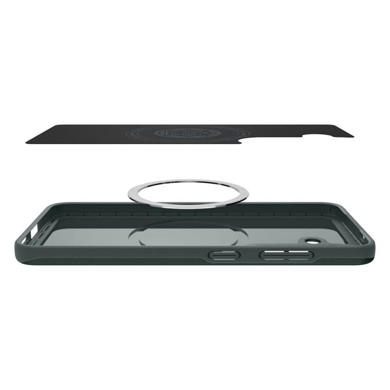 Spigen Thin Fit Mag MagSafe - Case for Samsung Galaxy S25 (Abyss Green) 6