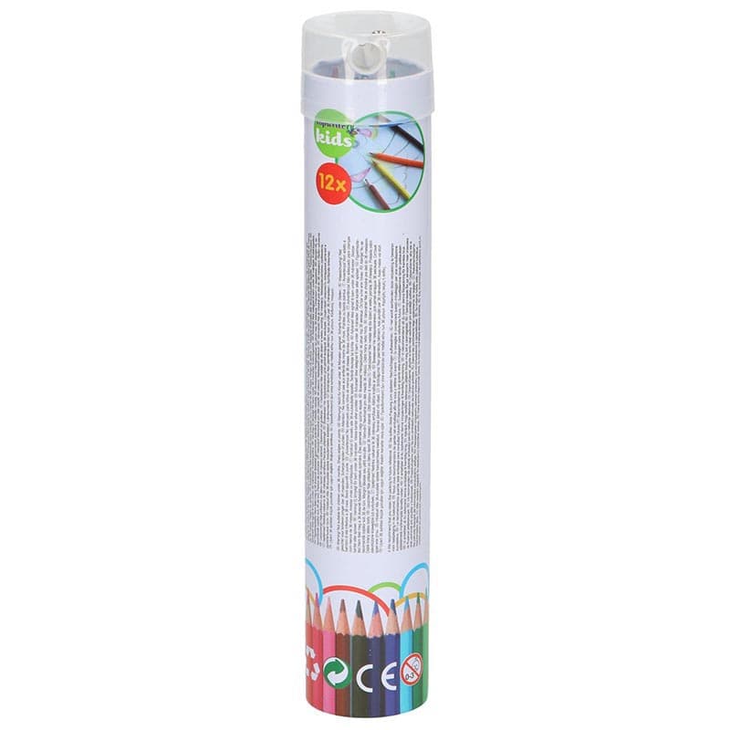 Topwrite - Pencil crayon set of 12 with sharpener 2