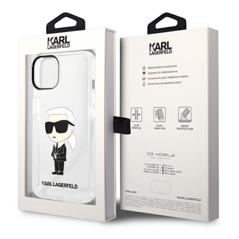 Karl Lagerfeld IML NFT Ikonik - Case for iPhone 14 Plus (Clear) 8