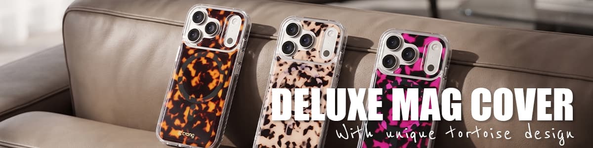 Crong Deluxe MAG Cover - iPhone 16 Pro MagSafe Case (Tortoise) 7