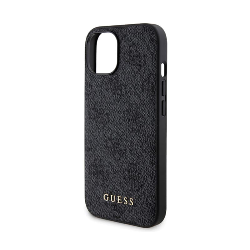 Guess Bundle Pack MagSafe 4G Metal Gold Logo - Case set + Power Bank 5000mAh MagSafe iPhone 15 (black) 6