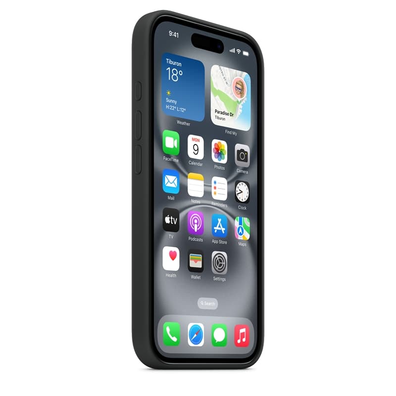 Apple Silicone Case – Silicone Case with MagSafe for iPhone 16 (Black) 6