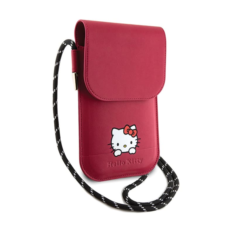 Hello Kitty Leather Daydreaming Cord - Phone crossbody bag (pink) 3