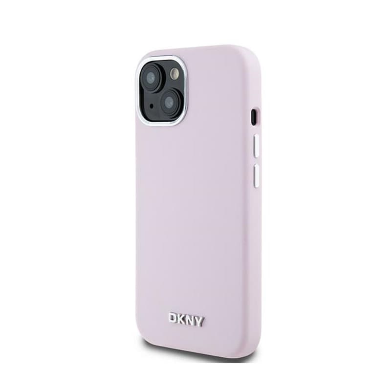 DKNY Liquid Silicone Small Metal Logo MagSafe - Case for iPhone 15 Plus / 14 Plus (pink) 2