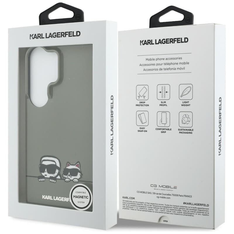 Karl Lagerfeld IML Peekaboo Karl & Choupette MagSafe - Samsung Galaxy S26 Ultra Case (Black) 8