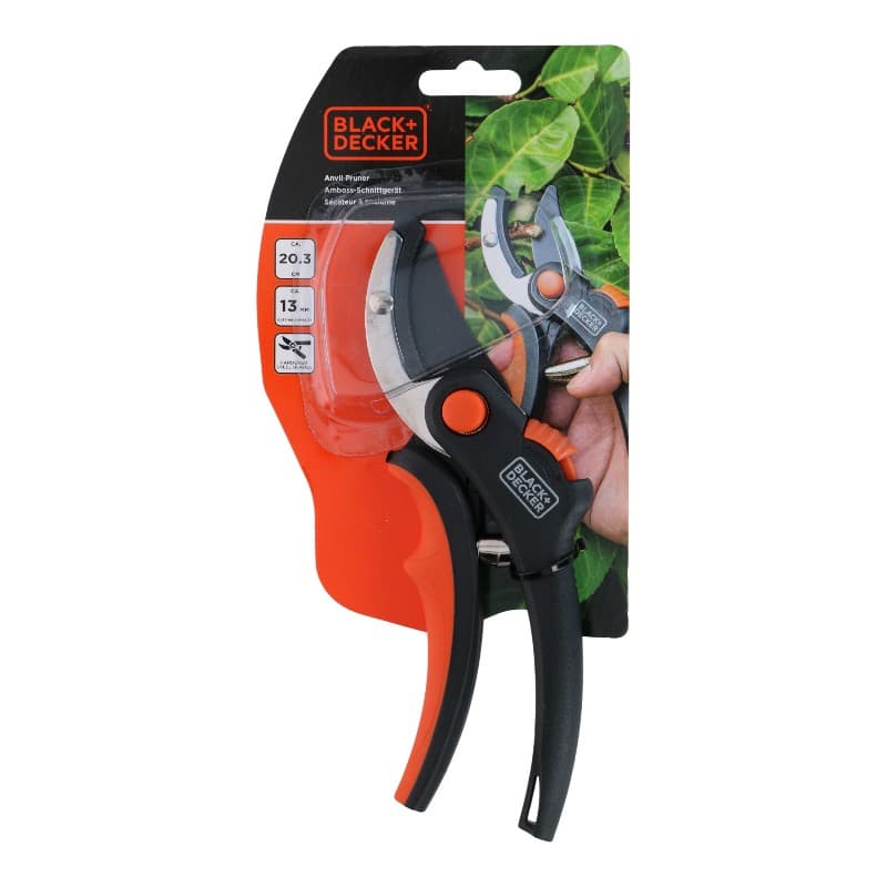 Black&Decker - Garden Shears for Flowers / Hedges with Hardened Steel Blade 7
