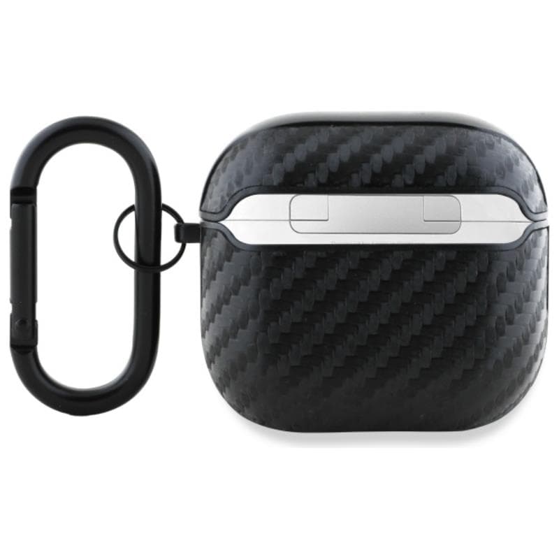 BMW Carbon Double Metal Logo - Case for AirPods 4 (black) 2