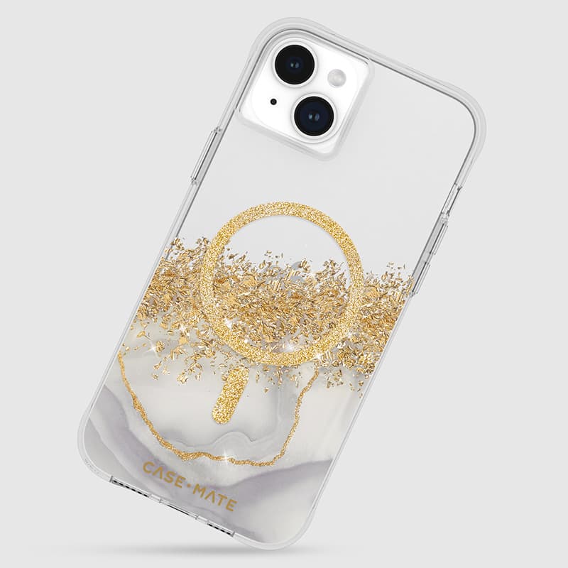 Case-Mate Karat MagSafe - Gold Decorated iPhone 15 Plus Case (Marble) 8