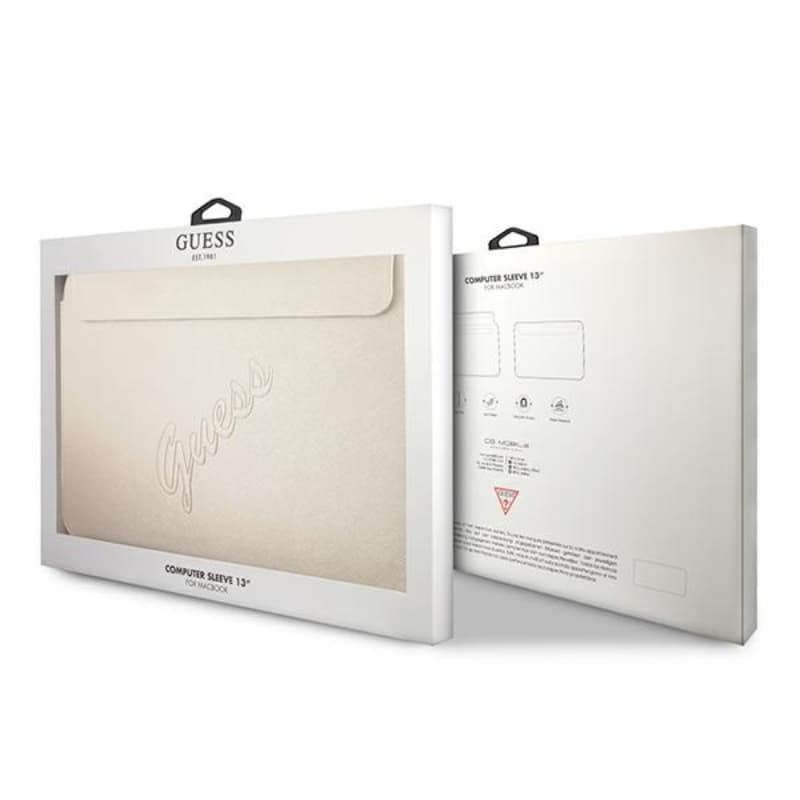 Guess Saffiano Script Computer Sleeve - Notebook case 13 "(gold) 5