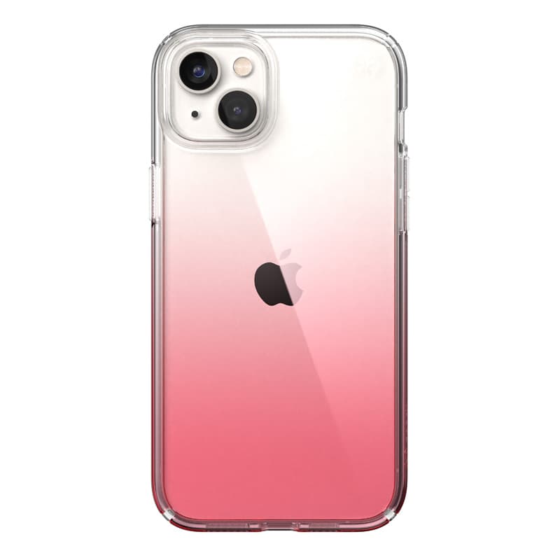 Speck Presidio Perfect-Clear + Ombre - iPhone 15 Plus / 14 Plus Case with MICROBAN Coating (Clear / Vintage Rose Fade) 4