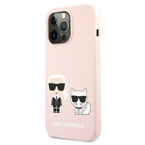 Karl Lagerfeld Slilicone Karl & Choupette Magsafe - Case for iPhone 13 (Pink) 3