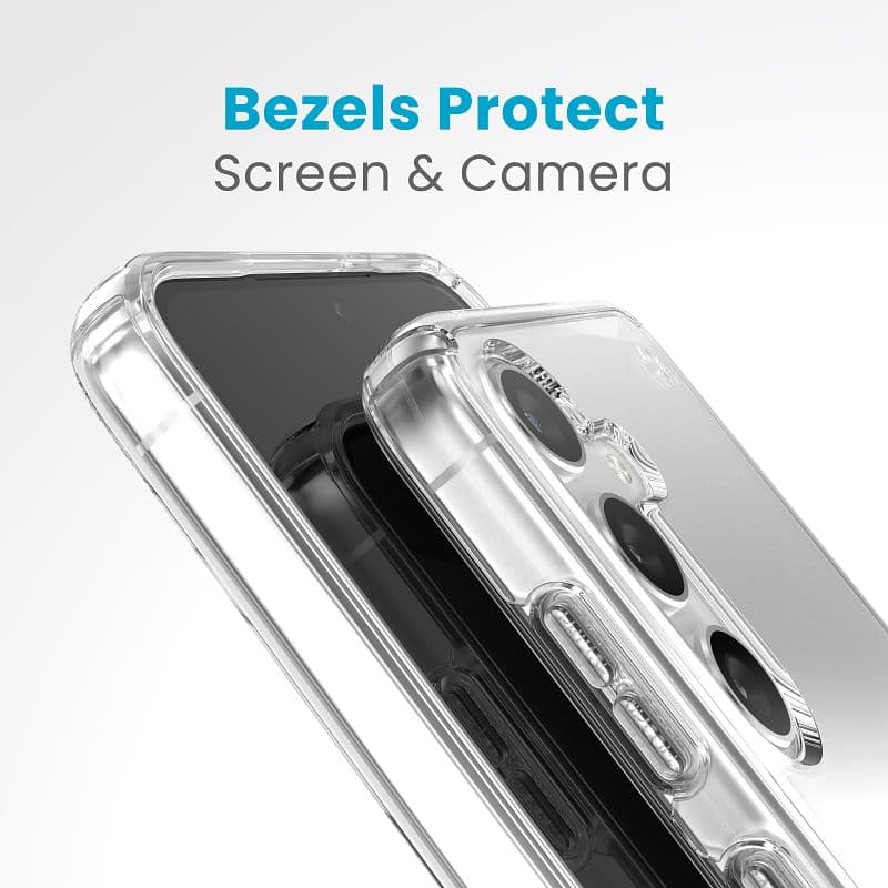 Speck Presidio Perfect-Clear - Samsung Galaxy S24+ Case (Clear/Clear) 5