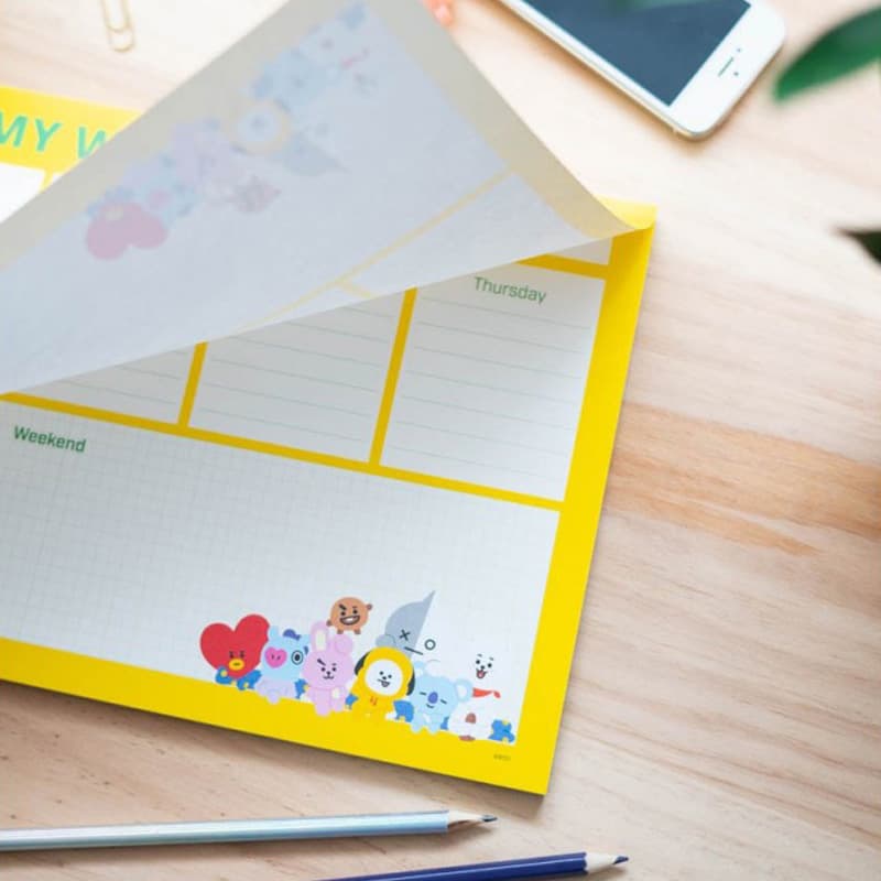 BT21 - Weekly planner 54 A4 pages 4