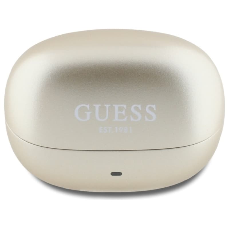 Guess Capsule Printed Logo - Bluetooth TWS ANC & ENC Earbuds + Charging Case (gold) 2