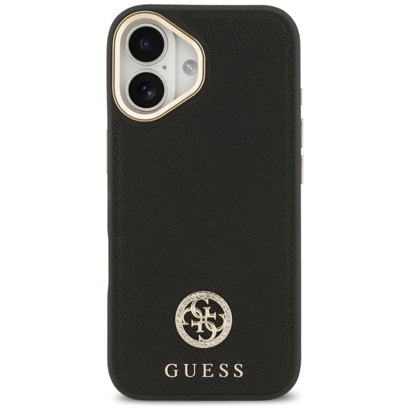 Guess Grained Strass Logo MagSafe - Case iPhone 17 (black) 3