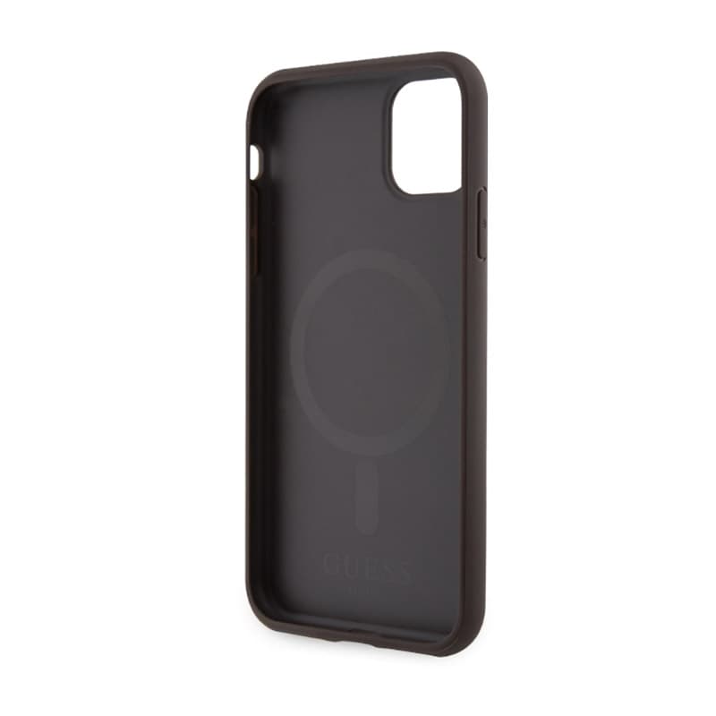 Guess 4G Printed Stripes MagSafe - Case for iPhone 11 (Brown) 7