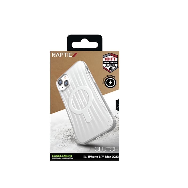 X-Doria Raptic Clutch MagSafe - Biodegradable case for iPhone 14 Plus (Drop-Tested 3m) (Clear) 8