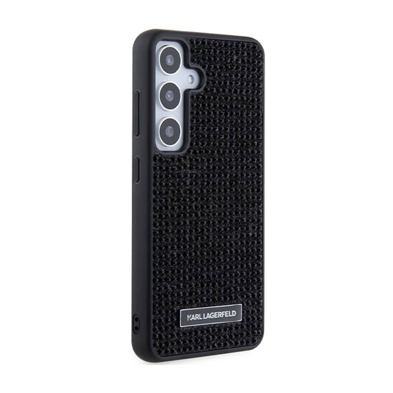 Karl Lagerfeld Rhinestone Metal Logo - Case for Samsung Galaxy S24+ (black) 4