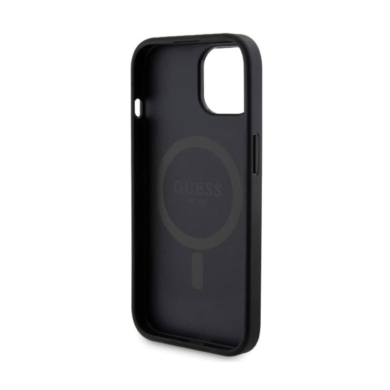 Guess Bundle Pack MagSafe 4G Metal Gold Logo - Case set + Power Bank 5000mAh MagSafe iPhone 15 (black) 7