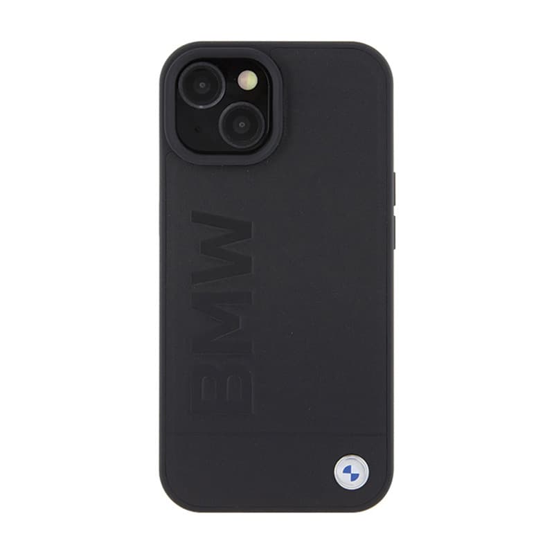 BMW Leather Hot Stamp - Case for iPhone 15 Plus (black) 3
