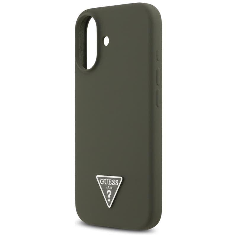 Guess Silicone Triangle Logo MagSafe - Case iPhone 17 (khaki) 6