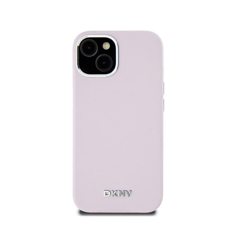 DKNY Liquid Silicone Small Metal Logo MagSafe - Case for iPhone 15 Plus / 14 Plus (pink) 3