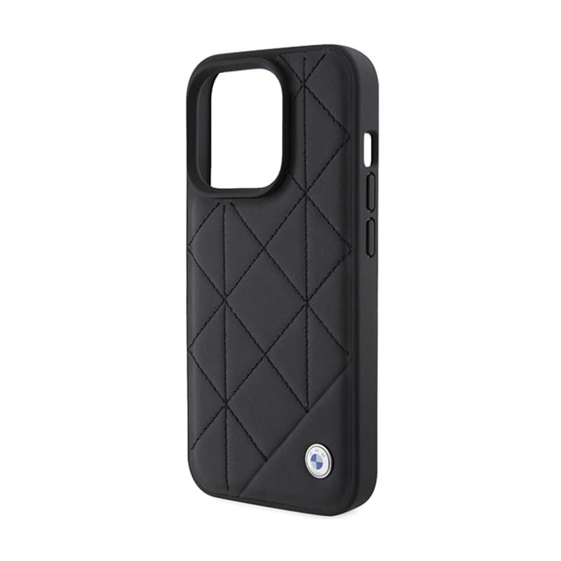 BMW Leather Quilted - Case for iPhone 15 Pro Max (Black) 6