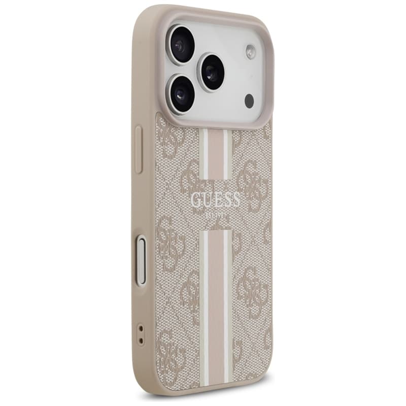 Guess 4G Printed Stripes MagSafe - Case iPhone 17 Pro (pink) 4