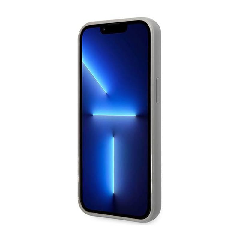 Karl Lagerfeld Monogram Iridescent - Cover for iPhone 14 Pro (silver) 4