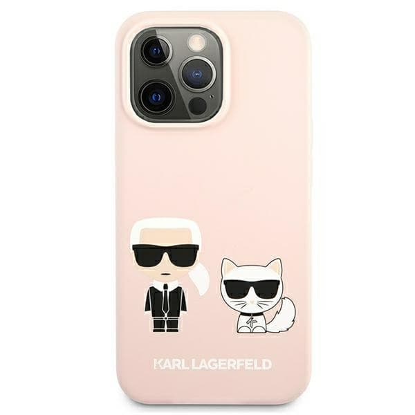 Karl Lagerfeld Slilicone Karl & Choupette Magsafe - Case for iPhone 13 (Pink) 4