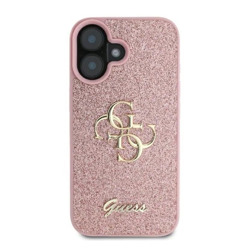 Guess Fixed Glitter Big 4G - Case for iPhone 16 Plus (pink) 3